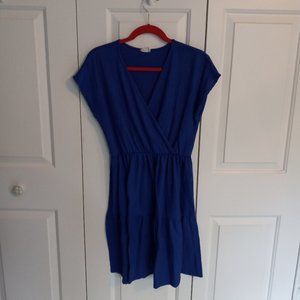 Blue ribbed dress, Sz L